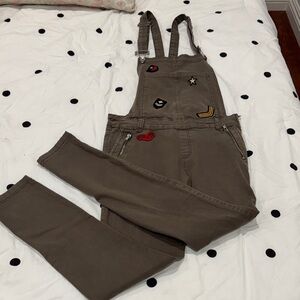 Stylish Brown Women's Overalls atye moda size l